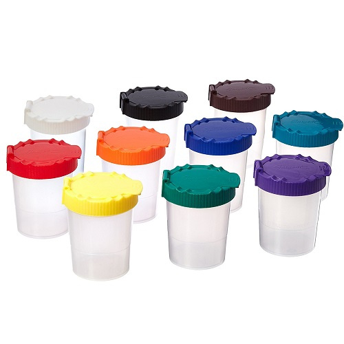 Antimicrobial Kids No Spill Paint Cup - Deflecto