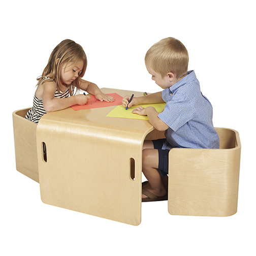 wooden table and chair set for toddlers